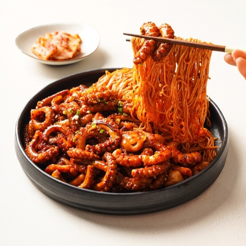 우주푸드빌몰 ,교동낙지 450g 캠핑요리 간편식 밀키트 간편조리 저녁 메뉴 덮밥  낙지볶음